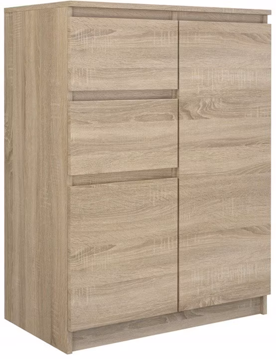 Komoda Topeshop Szafka 2D2S – Dąb Sonoma 40x70x97 cm 1 szt.