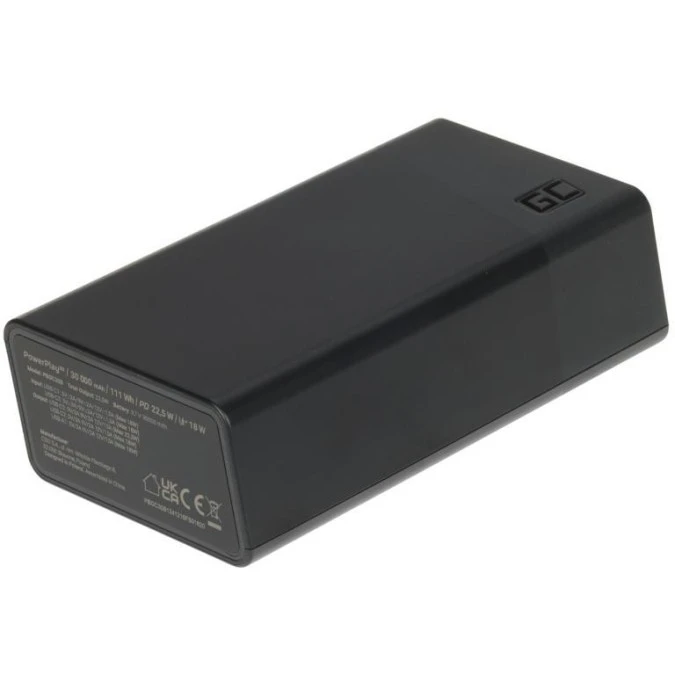 POWERBANK PowerPlay 30 PBGC30B 30000 mAh 22.5 W Green Cell