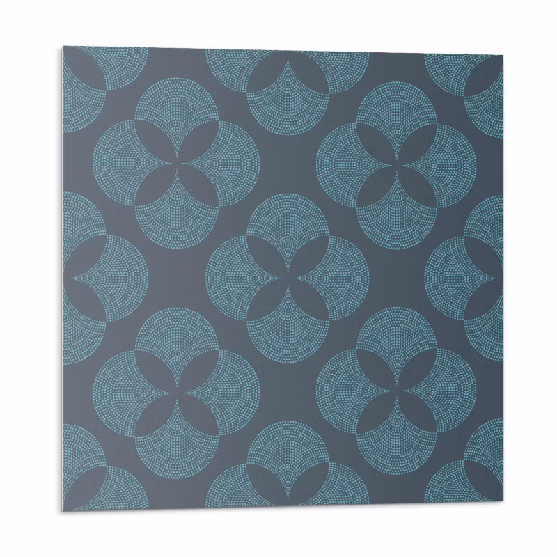Kafelki samoprzylepne Wallfluent 30×30 cm Kwiaty w rytmie okręgów 9 szt.