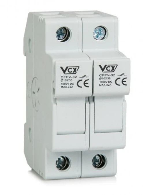 Podstawa bezpiecznikowa CFPV‑32 PV 2P 10x38mm 1‑32A 1000V DC