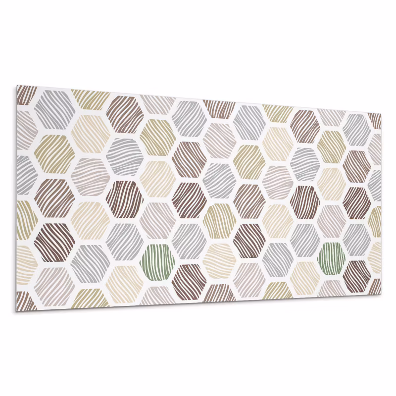 Kafelki samoprzylepne Wallfluent 40×20 cm Geometryczne linie w heksagonach 10 szt.