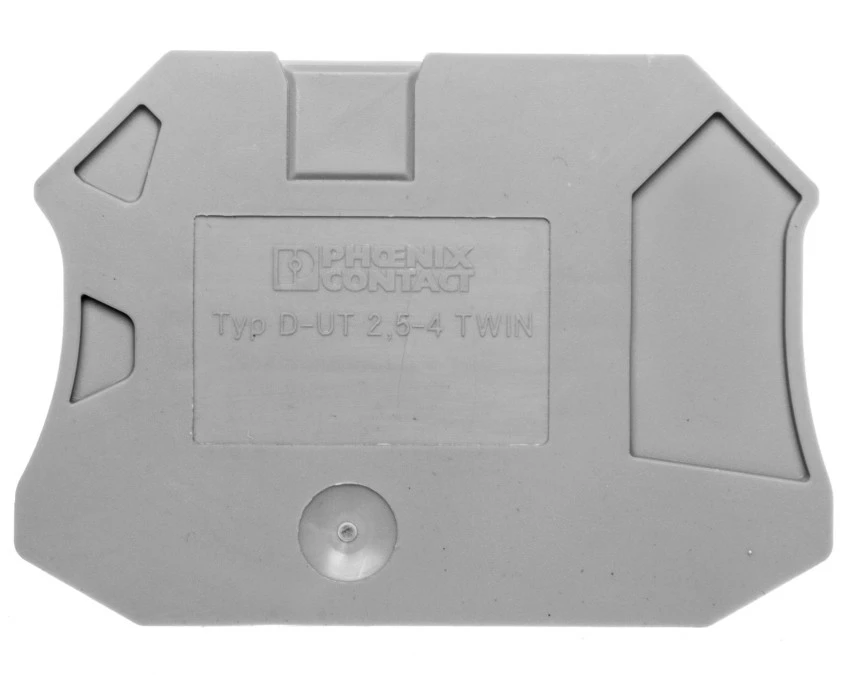Pokrywa zamykająca 2,2×57,8×47,5mm szara D‑UT 2,5/4‑TWIN 3047141