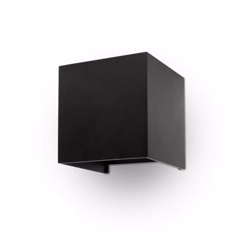 Kinkiet ścienny zewnętrzny V-TAC czarny LED 5W 3000K 700lm IP65 wym: 10 x 10 x 10 cm aluminium – 1 szt.