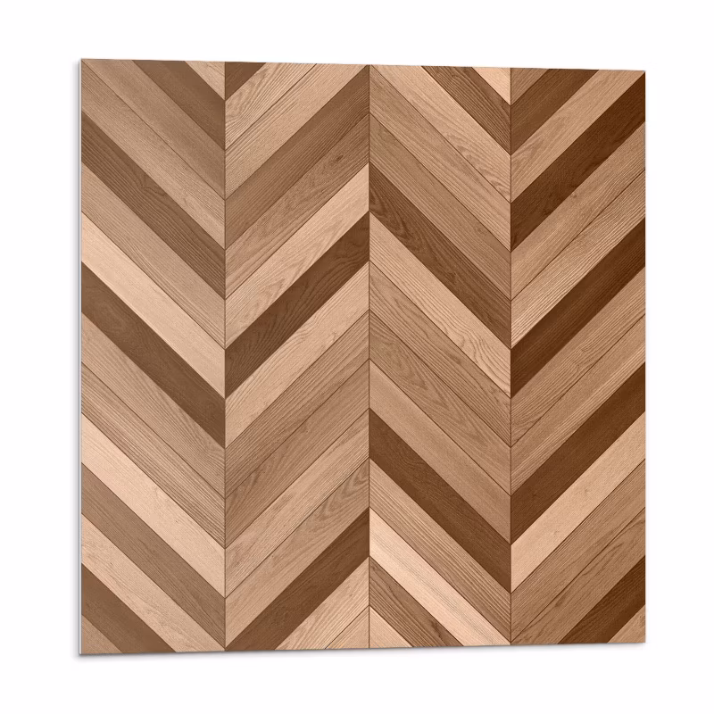 Kafelki samoprzylepne Wallfluent 50×50 cm Wzór jodełkowy inspirowany drewnem 4 szt.