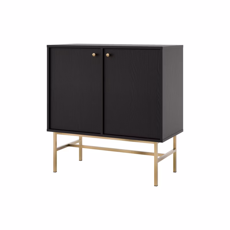 Komoda dwudrzwiowa Bonni Sakai 3 2F T812 Czarny 1 szt.