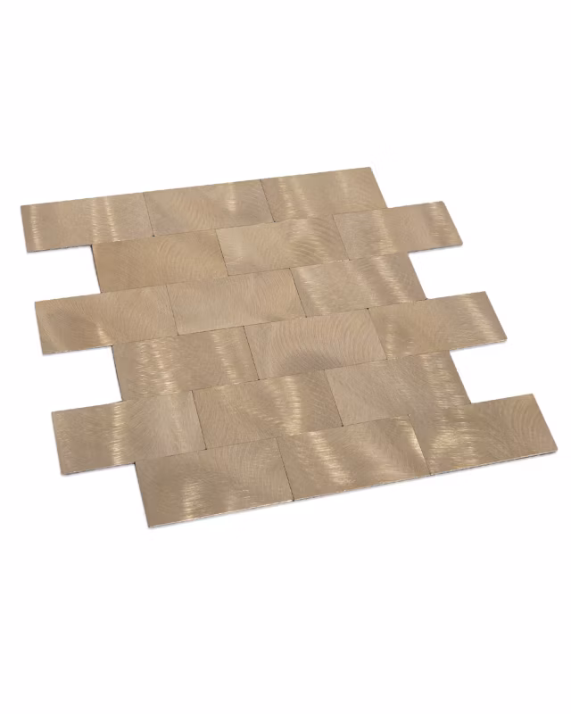 Kafelki ścienne samoprzylepne płytki Mazovia 30 x 30 cm odporne na zachlapania, geometryczne Złote 1 szt.