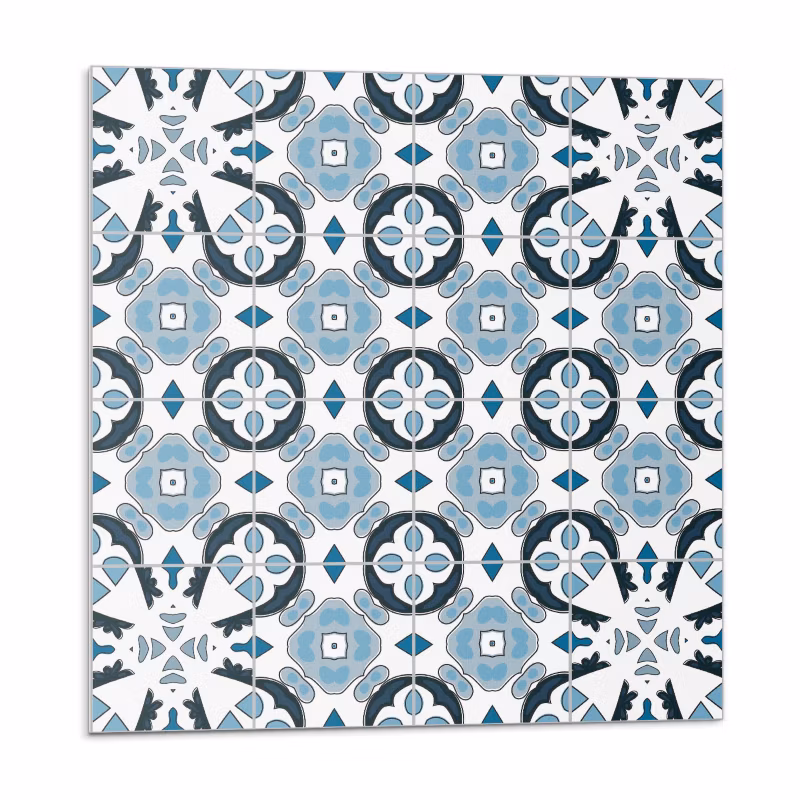 Kafelki samoprzylepne Wallfluent 50×50 cm Abstrakcyjny motyw kaflowy 4 szt.