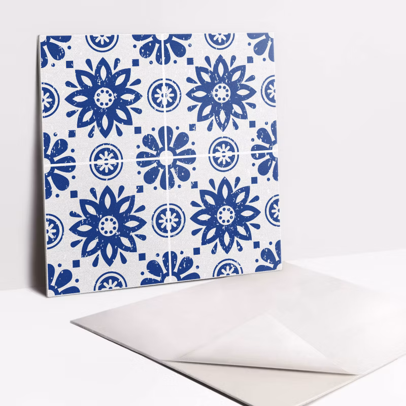 Kafelki samoprzylepne Tulup 30×30 cm Kwiatowe ornamenty 9 szt.