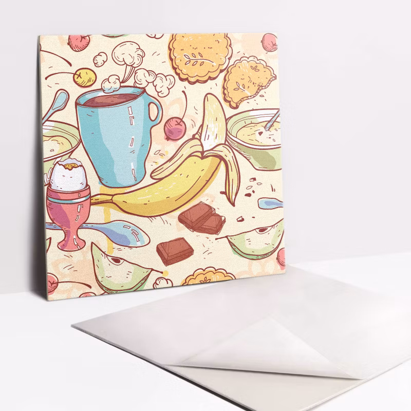 Kafelki samoprzylepne Tulup 30×30 cm Bajkowy motyw do kuchni 9 szt.