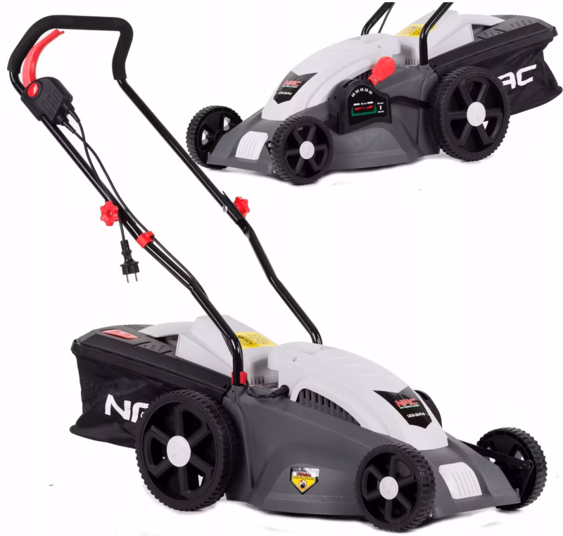 Kosiarka elektryczna NAC 38 cm 1600 W silnik indukcyjny mielenie kosz 40 l obudowa tworzywo 1 szt.