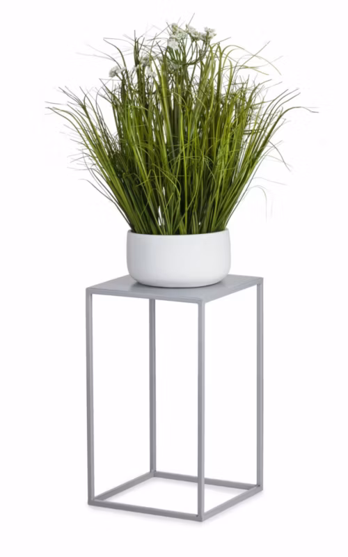 Kwietnik HowHomely Metalowy Szary 24×40 cm 1 szt.