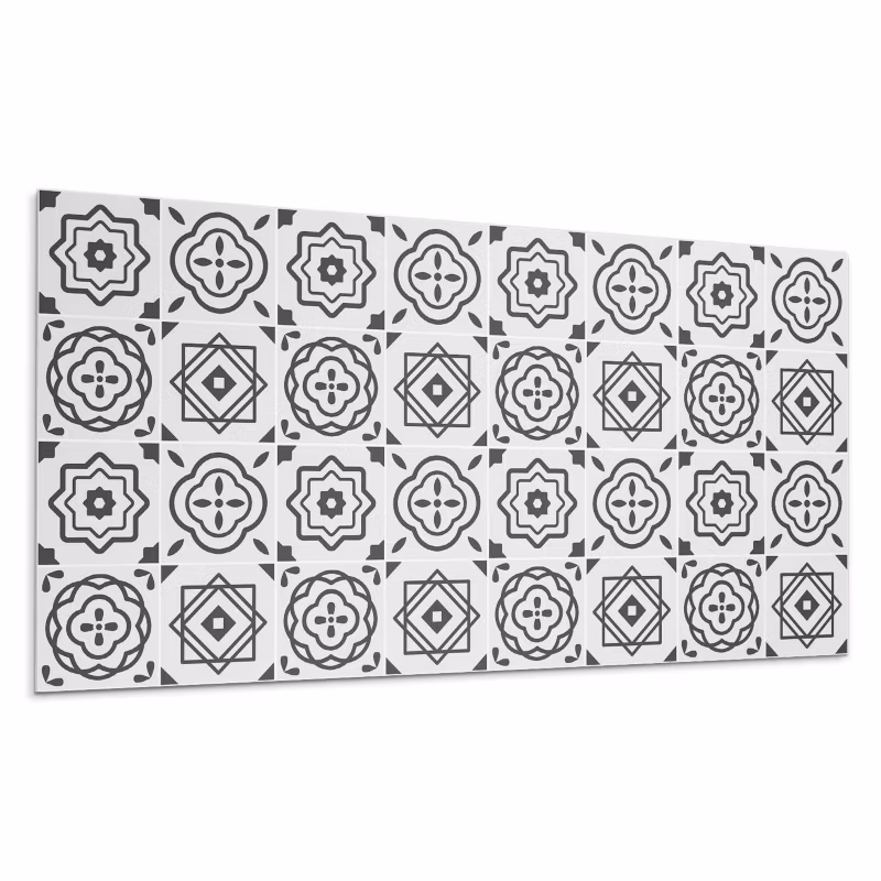 Kafelki samoprzylepne Wallfluent 60×30 cm Kwadratowe motywy geometryczne 6 szt.