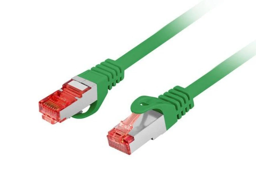 Patchcord kat.6 s/ftp lszh cu 1.5m zielony fluke passed lanberg PCF6‑10CU‑0150‑G