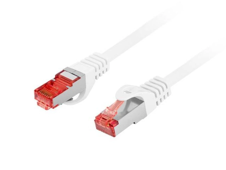 Patchcord kat.6 s/ftp lszh cu 1.5m biały fluke passed lanberg PCF6‑10CU‑0150‑W