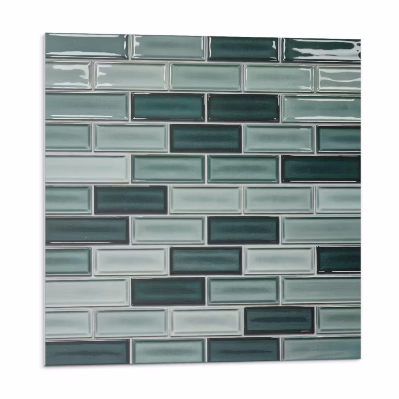 Kafelki samoprzylepne Wallfluent 50×50 cm Prostokątna mozaika w różnorodnych barwach 4 szt.