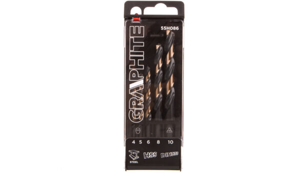 Wiertła do metalu HSS-CNC, 124st, Pro-Tec 4.0 – 10mm /zestaw 5szt./ 55H086