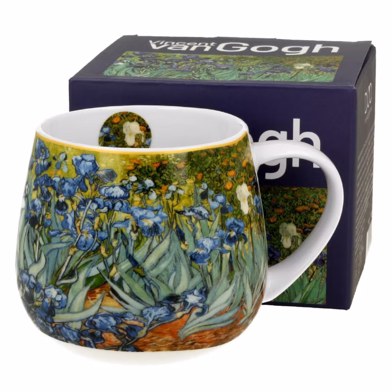 Kubek Baryłka Irises DUO porcelanowy z obrazem 430 ml 1 szt.
