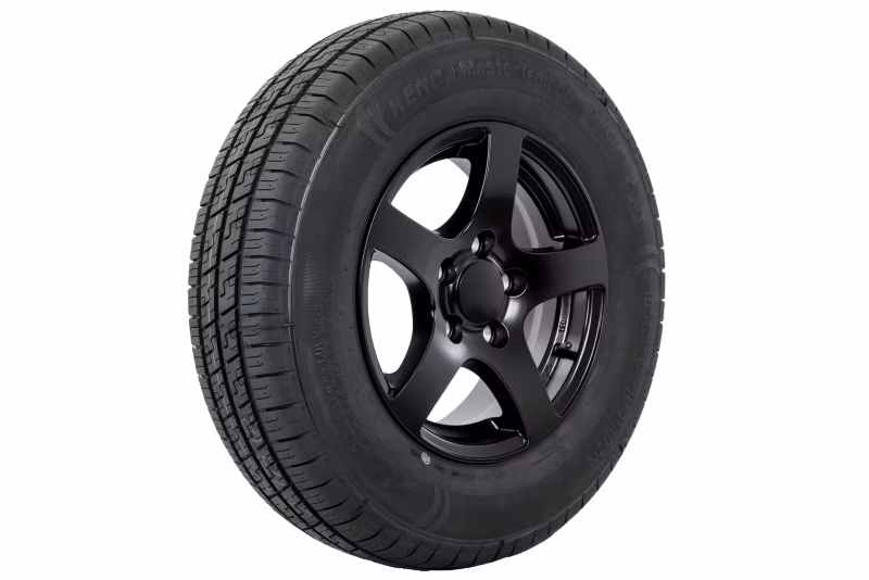 Koło wzmacniane do przyczepy opona 185/80 R14C 104/102N felga aluminium czarna 5.5Jx14″H2 5×112 ET:30 1 szt.