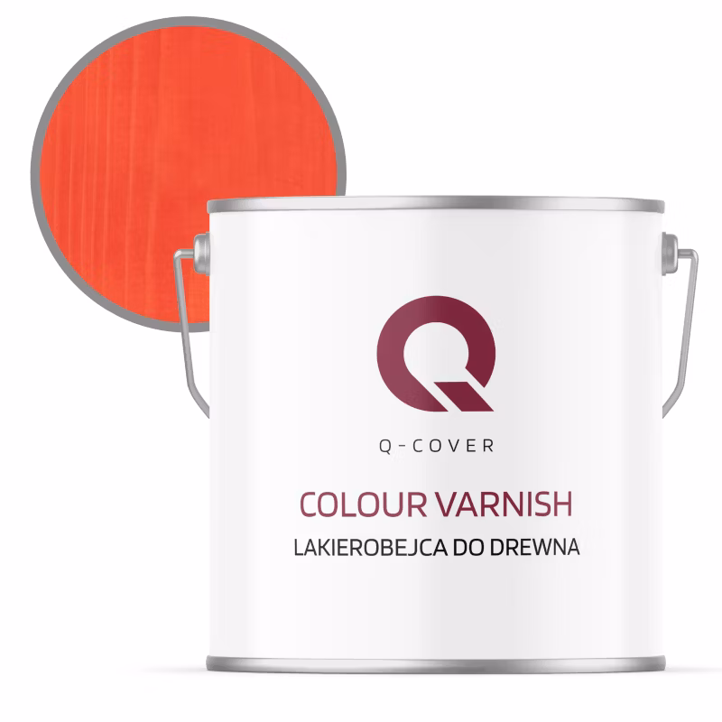 Lakierobejca do Drewna 3w1 Q-Cover Marchewkowy Satyna 5L