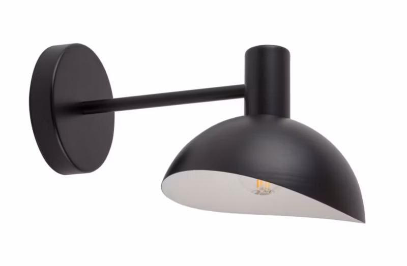 Kinkiet ścienny Sigma Lighting Artis czarny styl klasyczny 1 x E14 x 40W IP20 wym: 18 x 18 x 30 cm – 1 szt.