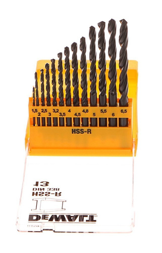 13-częściowy zestaw wierteł do metalu HSS-R Dewalt DT5912-QZ