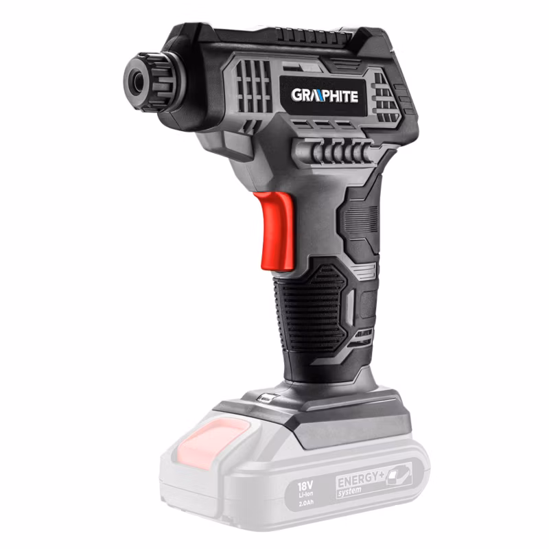 Kompresor akumulatorowy GRAPHITE Energy+ 18V, wyświetlacz LCD, bez akumulatora 1 szt