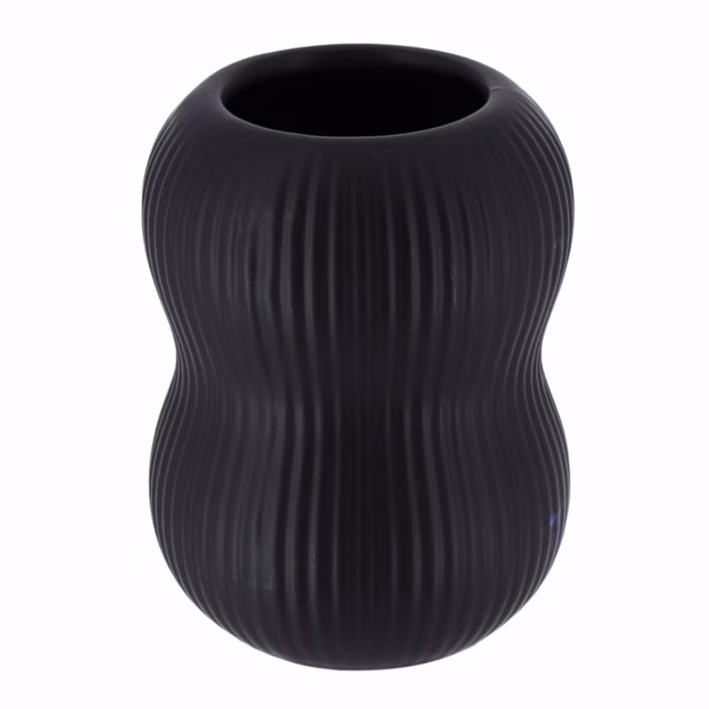Kubek łazienkowy Ceran TENDANCE czarny z piaskowca 390 ml 1 szt.