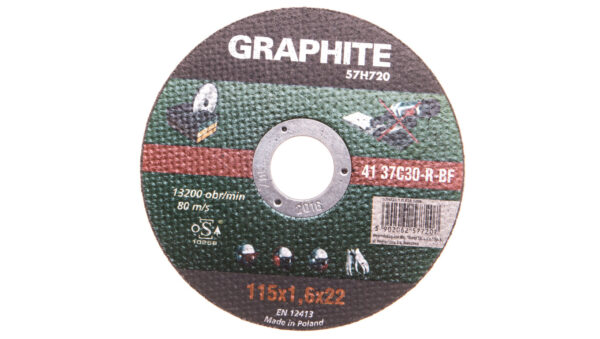 Tarcza tnąca do kamienia 115 x 1.6 x 22.2 mm, 41 37C30-R-BF