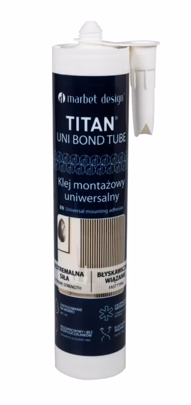 Klej montażowy Marbet Design jednokomponentowy TITAN UNI BOND TUBE 290 ml