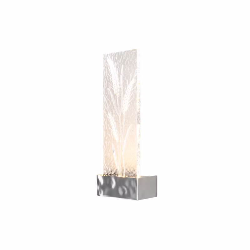 Kinkiet akrylowy roślinny motyw Maytoni ORNATE chromowany-przezroczysty LED 2W 3000K 50lm IP20 – 1 szt.