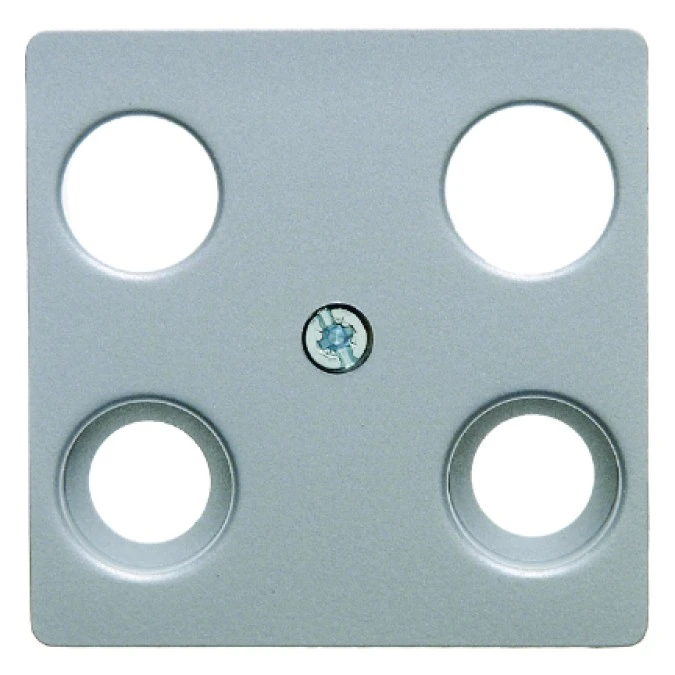 Płytka centralna do gniazda antenowego 4‑wyjściowego alu B.1/B.7 Glas 14831404