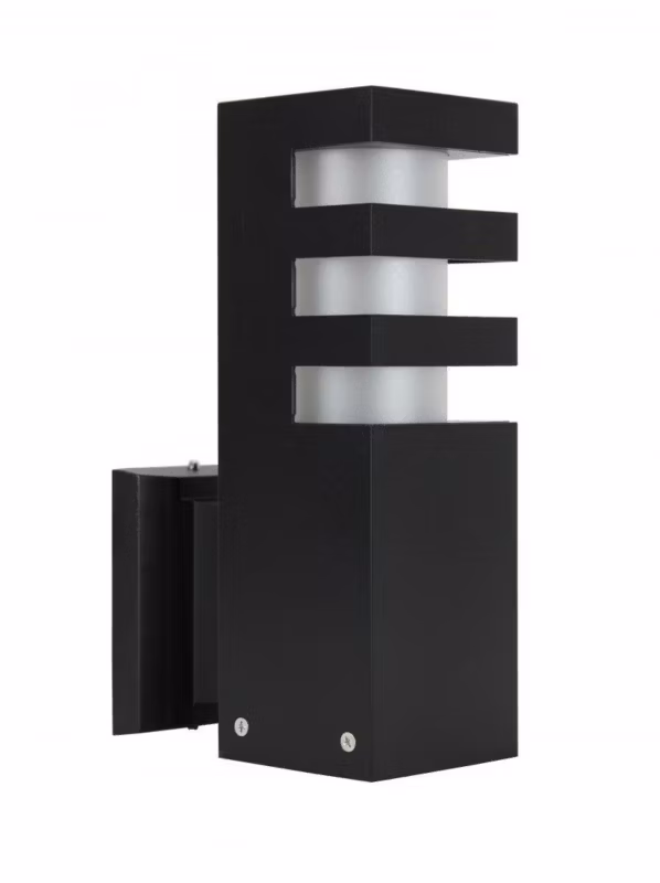 Kinkiet ścienny zewnętrzny SU-MA Rado czarny 1 x E27 x IP54 wym: 25 x 8 x 14 cm – 1 szt.