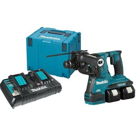 Akumulatorowa młotowiertarka SDS Plus Makita DHR281PT2J (2x18V) ( 2x5Ah) + walizka Makpac