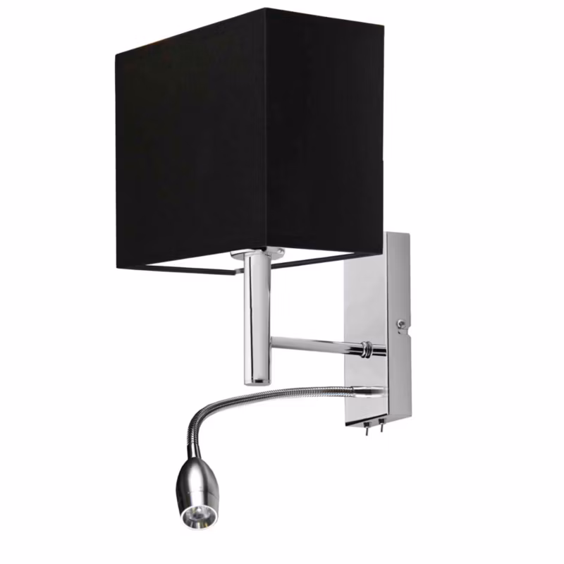 Kinkiet Volta Light Factory Grand Czarny Abażur 1xE27 1szt. 5903628515770