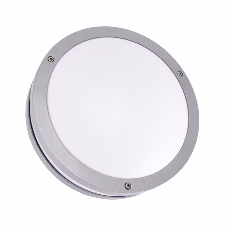 Kinkiet ścienny zewnętrzny Struhm Solina szaro-biały LED 7.5W 4100K 520lm IP54 wym: 26 x 26 x 9 cm aluminium – 1 szt.