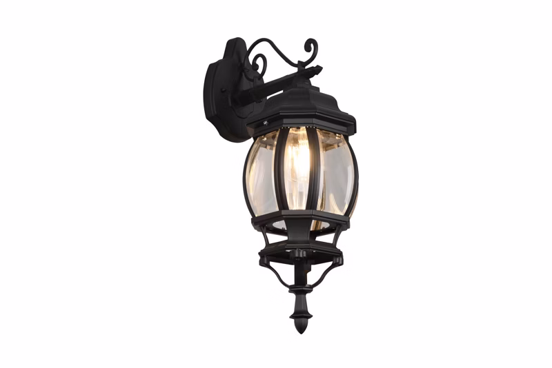 Kinkiet zewnętrzny Trio ELVO czarny 1xE27x60W IP23 wym:49,5x18x24,5 cm – 1 szt.