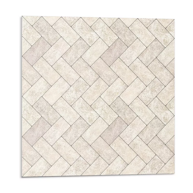 Kafelki samoprzylepne Wallfluent 50×50 cm Motyw jodełkowy w eleganckim stylu 4 szt.