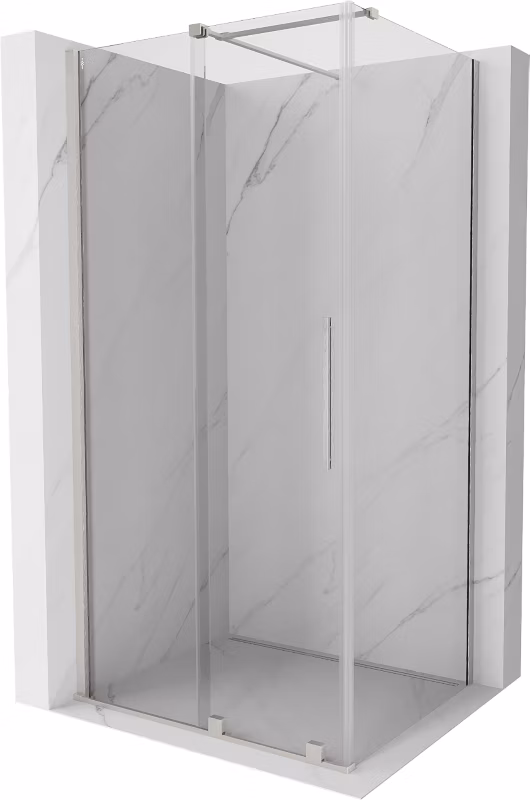 Kabina prysznicowa Mexen Velar rozsuwana 120 x 90 cm transparent nikiel szczotkowany 1 szt.