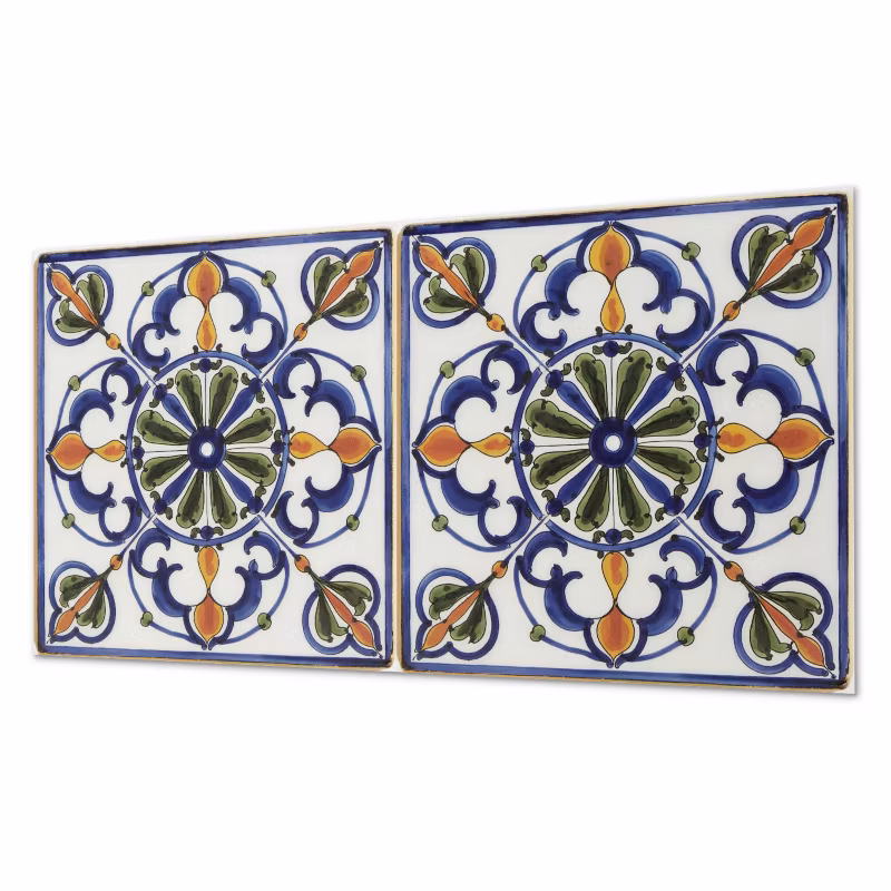 Komplet Kafelków Samoprzylepnych ArtPrintCave 60×30 cm Wzór roślinny z ornamentami 6 szt. 4070095669952