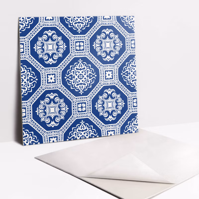 Kafelki samoprzylepne Tulup 30×30 cm Niebieska kafelka portugalski 9 szt.