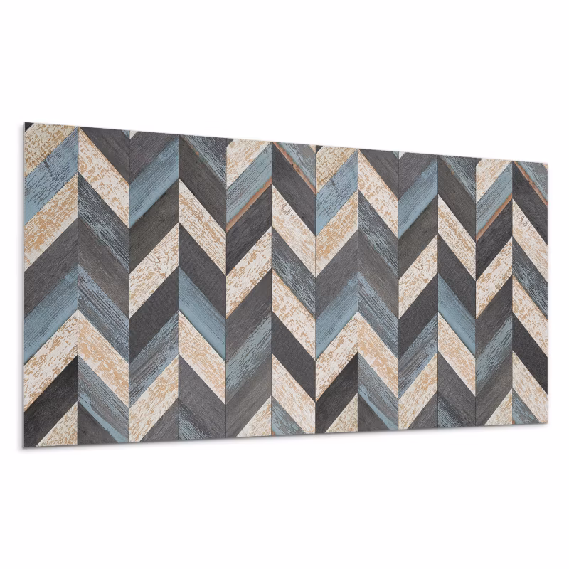 Kafelki samoprzylepne Wallfluent 60×30 cm Drewniane zygzaki w nowoczesnym stylu 6 szt.