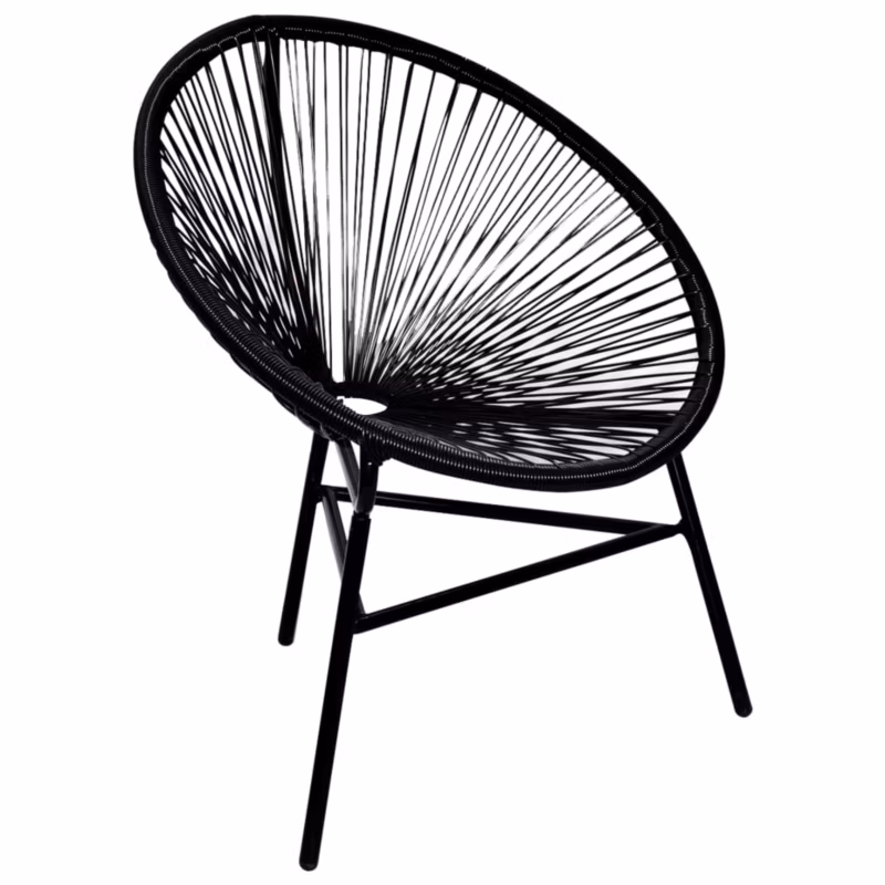 Krzesło do jadalni vidaxl 41383 czarny 1 szt