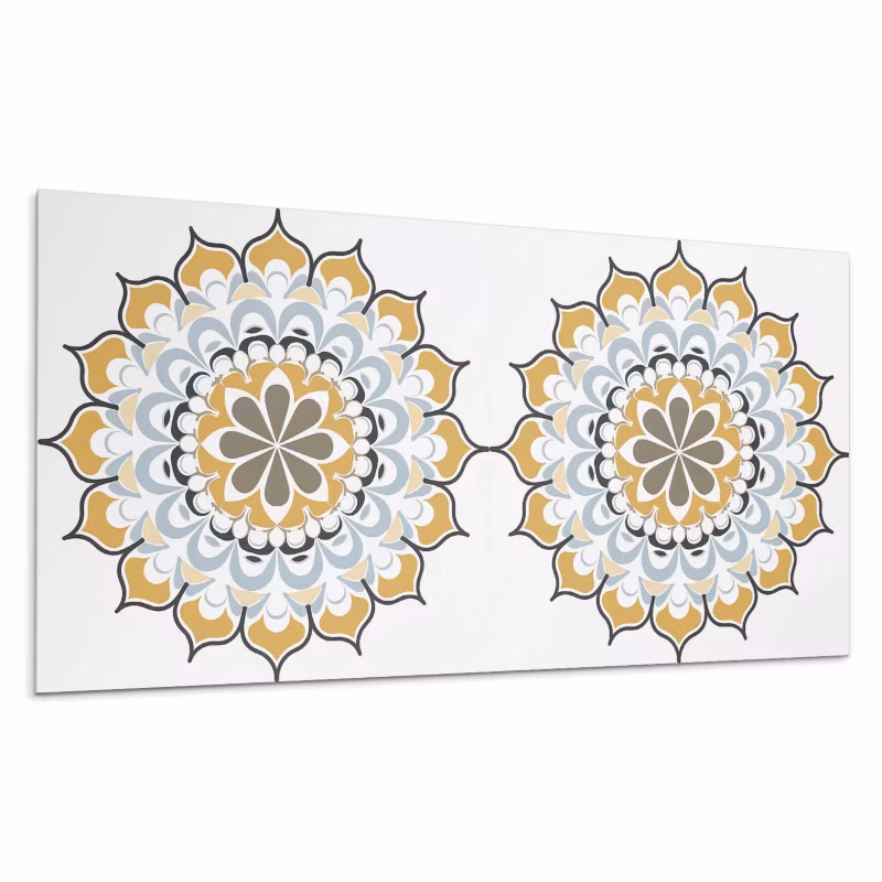 Kafelki samoprzylepne Wallfluent 40×20 cm Mandala z finezyjnymi detalami 10 szt.