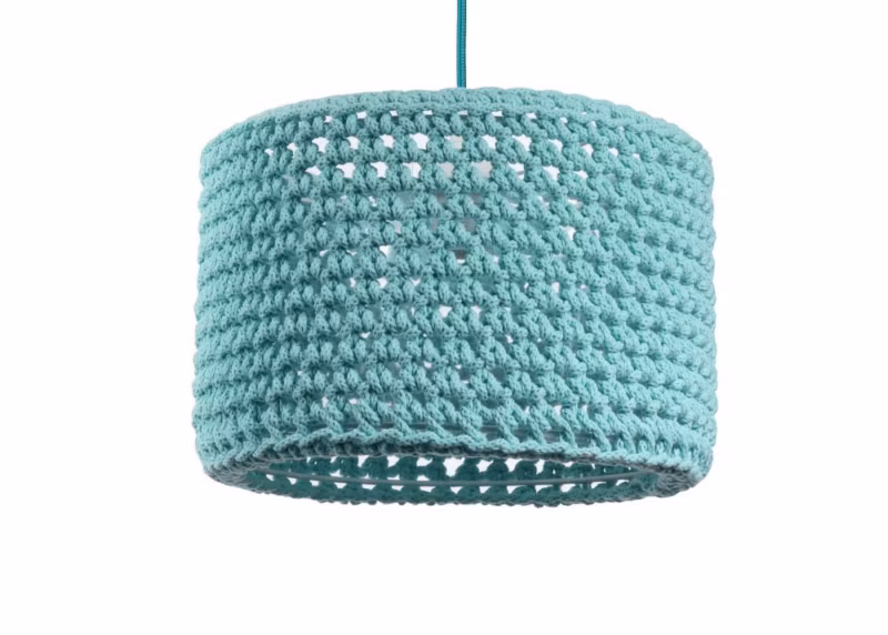 Lampa Bps Koncept wisząca COTTON 25 turkusowa 1 szt
