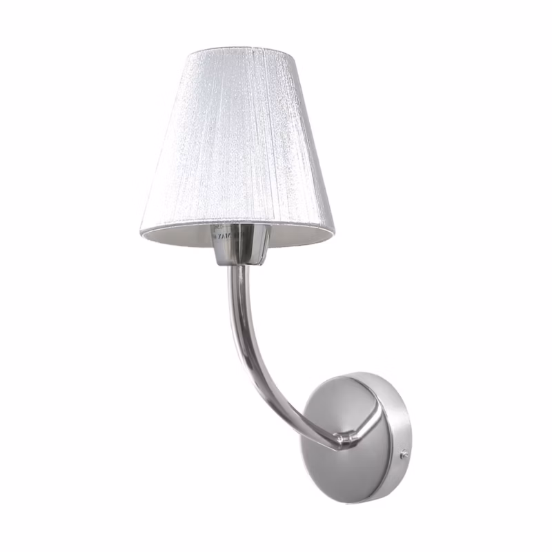 Kinkiet SPOT Light 1xE14 Max.40W Kompozycja Chromu z Srebrnym Abażurem, Polski Producent, 1 szt.
