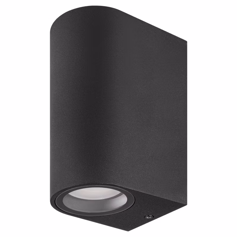 Kinkiet lampa elewacyjna GU10 LED MasterLED Luna Duo GU10 IP44 podwójna zewnętrzna czarna 1 szt.