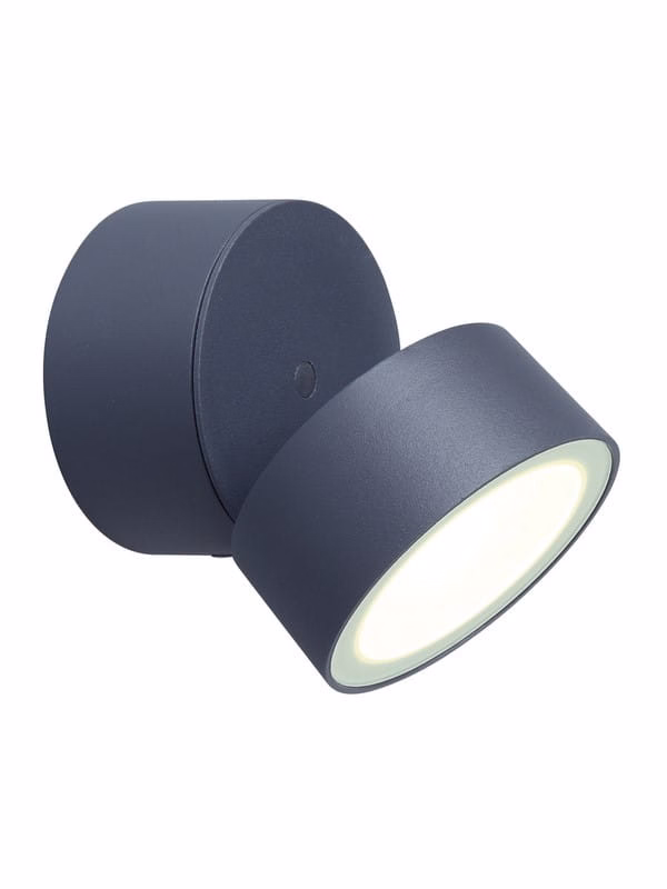 Kinkiet ścienny zewnętrzny Lutec Trumpet antracytowo-biały LED 11W 4000K 840lm IP54 wym: 9,4 x 11,6 x 9,4 cm aluminium – 1 szt.