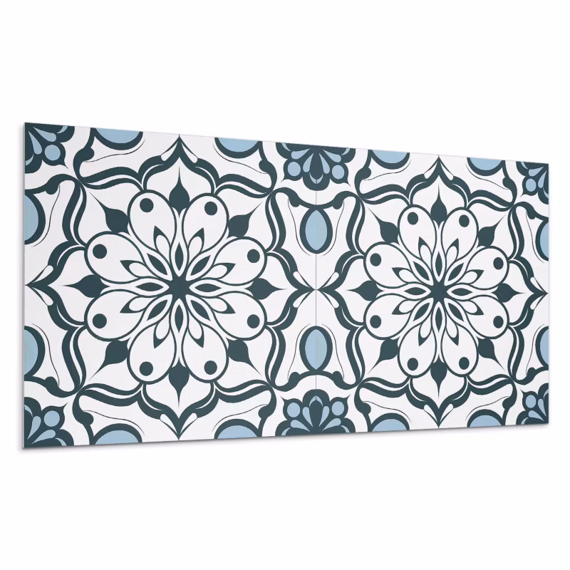 Kafelki samoprzylepne Wallfluent 60×30 cm Motyw mandali z kwiatowymi akcentami 6 szt.
