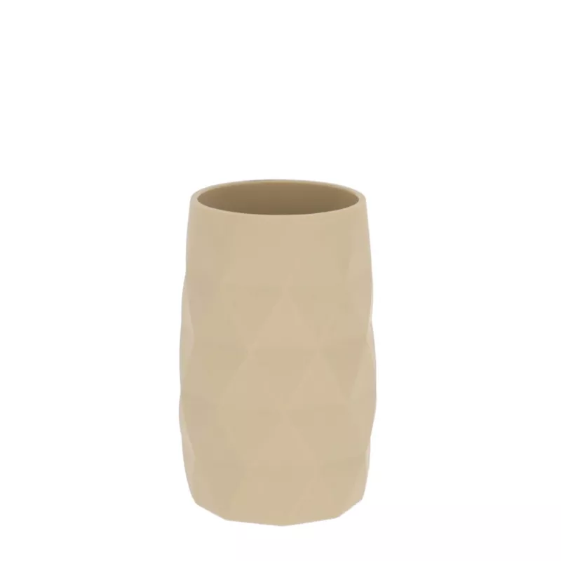 Kubek łazienkowy Lorantos TENDANCE beżowy na szczoteczki do zębów 250 ml 1 szt.