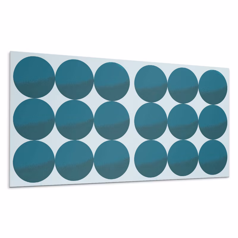 Kafelki samoprzylepne Wallfluent 40×20 cm Okrągłe wzory w geometrycznej siatce 10 szt.